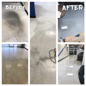 building maintenance cleaning-before and after